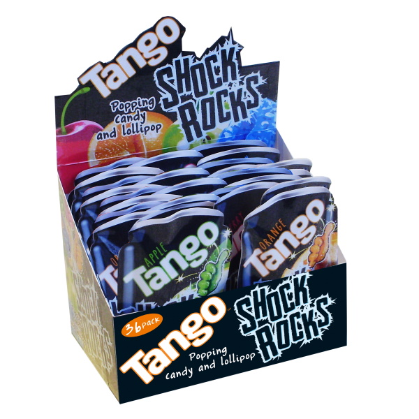 Tango Shock Rocks Popping Candy & Lollipop 13g